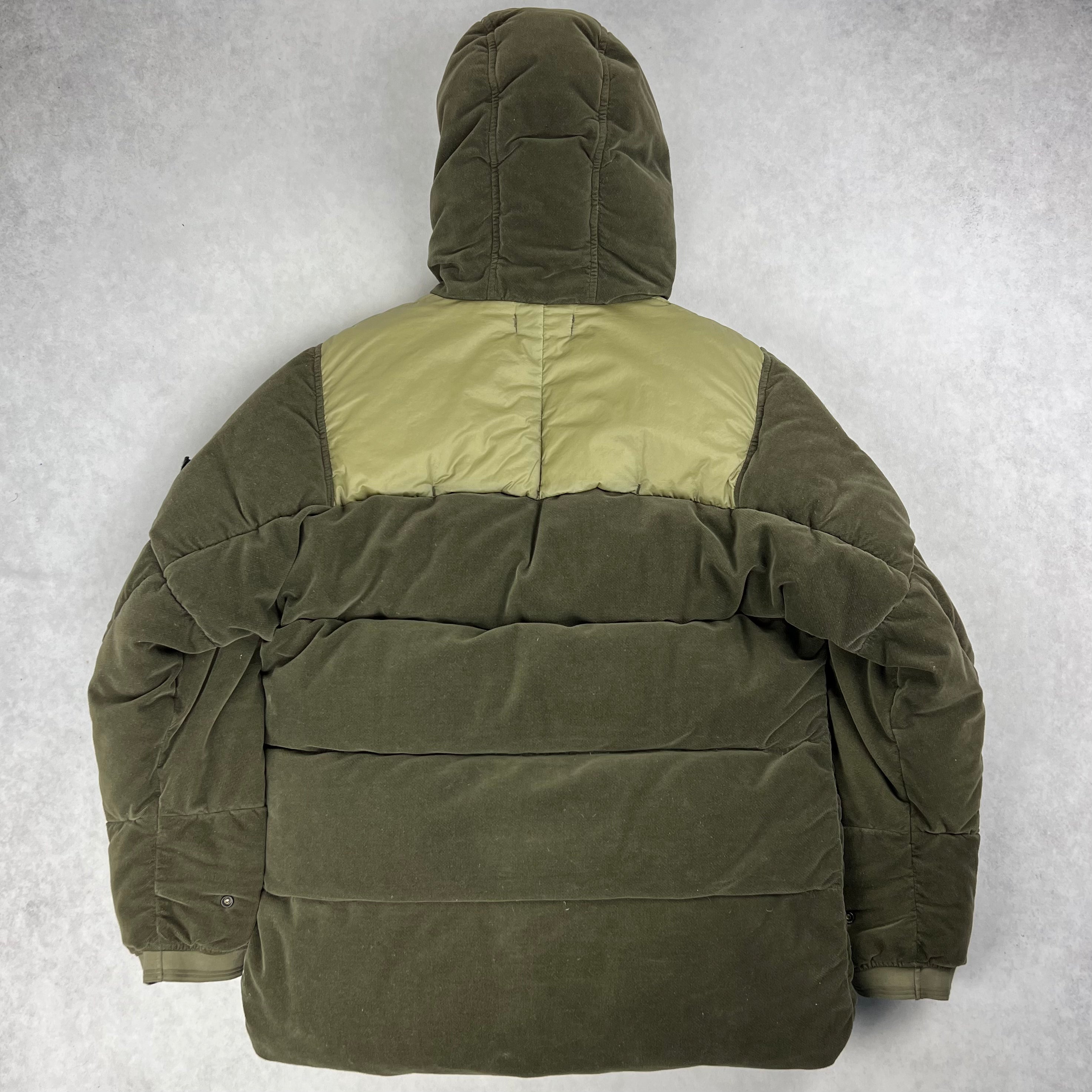 Stone Island Velvet Puffer Jacket