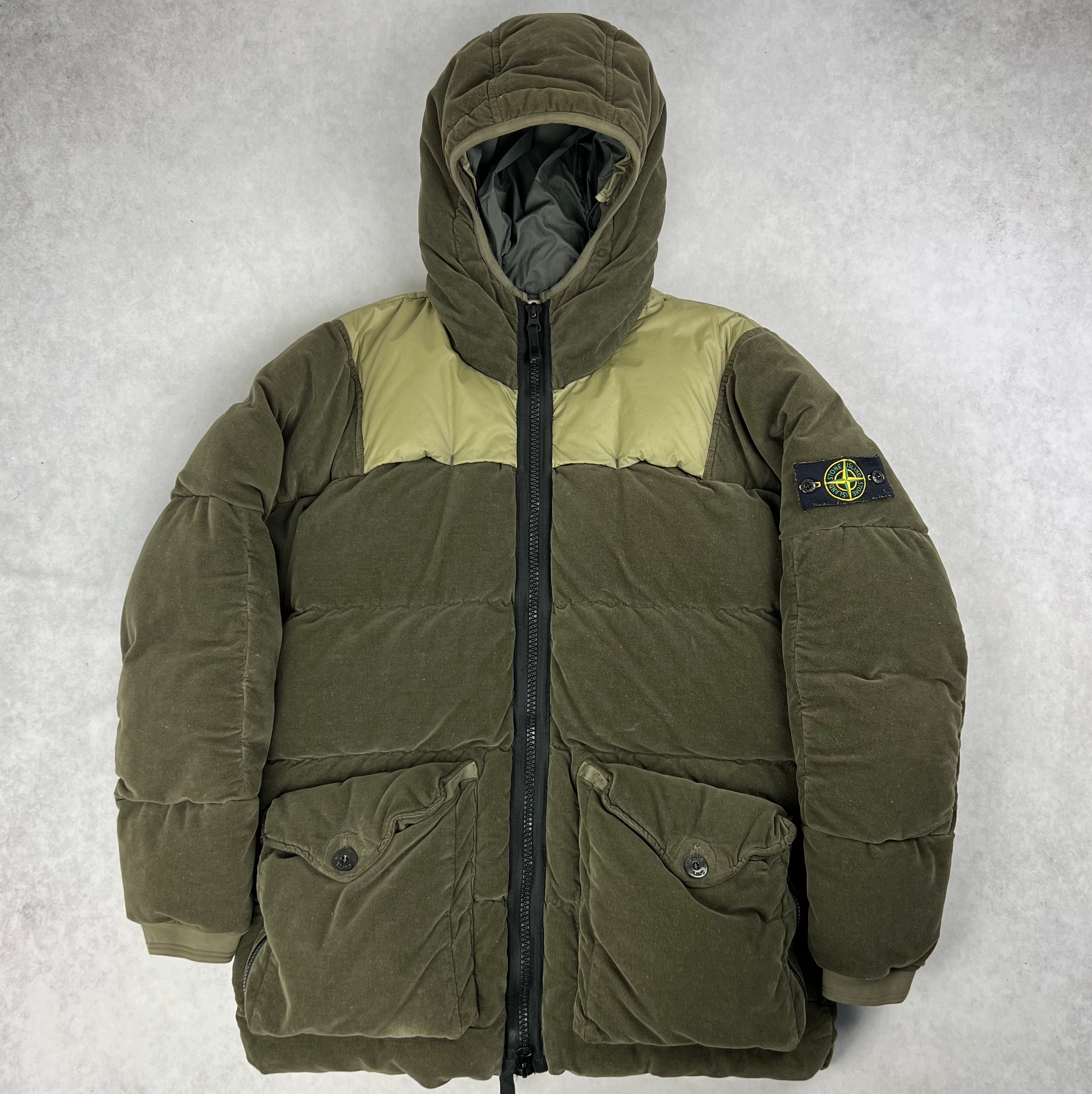 Stone Island Velvet Puffer Jacket